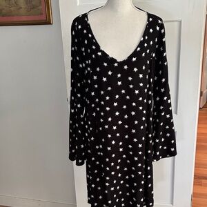 ASOS Black Dress with White Star Design
